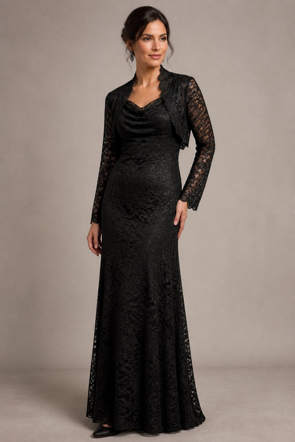 Lively® — Robe de soirée en dentelle Aurélie, vue de face